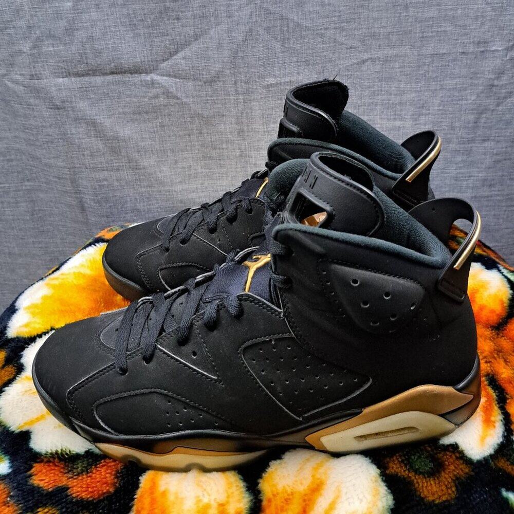 %Size 10.5 Nike Air Jordan 6 Retro DMP CT4954-007 Black/Gold Men AJ20